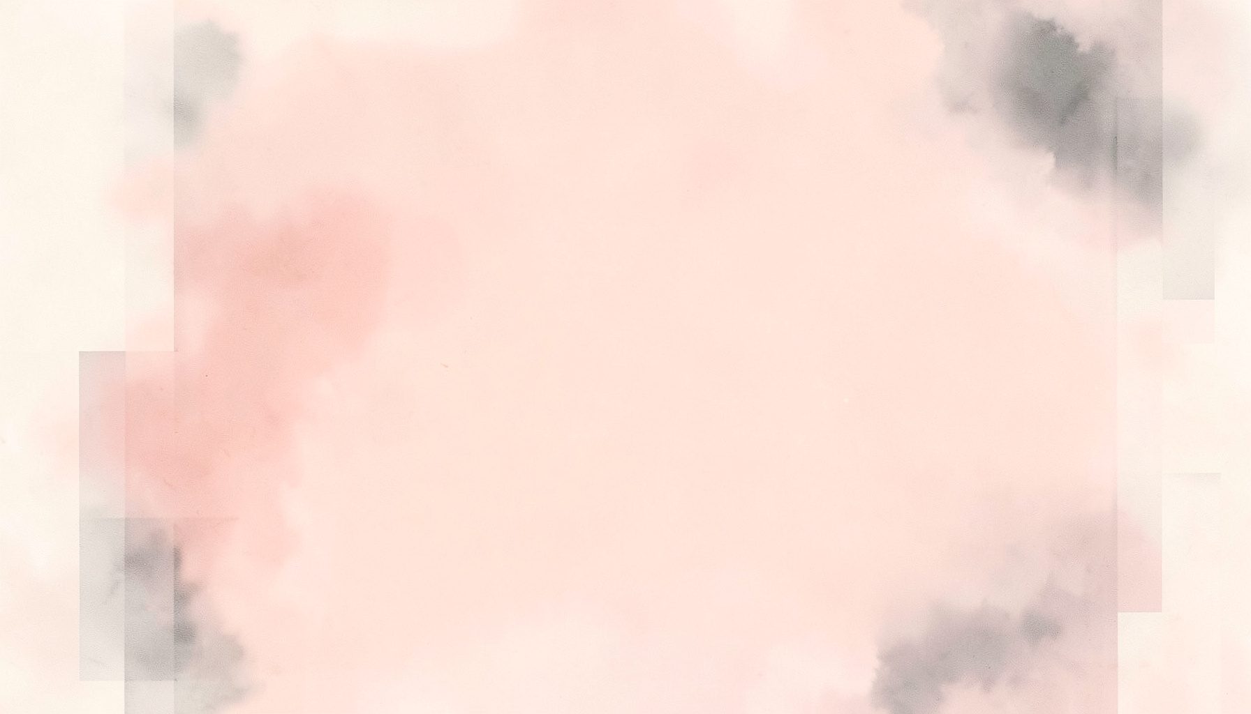 A dreamlike wash of soft rose, cream, and charcoal, with faint geometric shapes dissolving at the edges like half-remembered forms